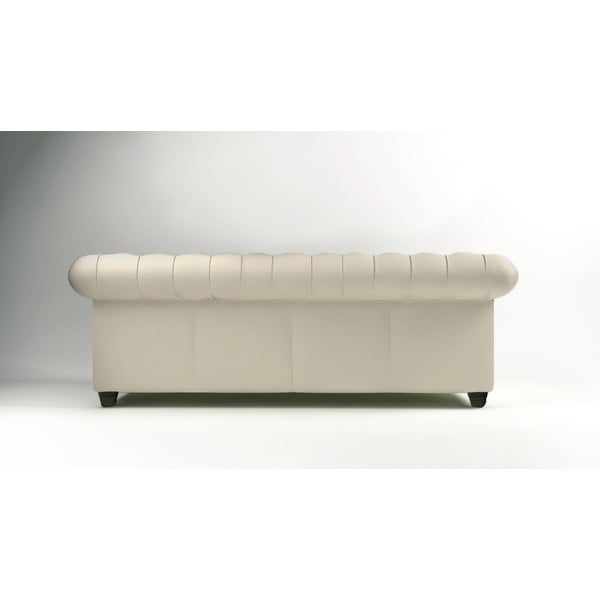 Kreminės spalvos aksominė sofa 230 cm Cambridge - Ropez-image-2