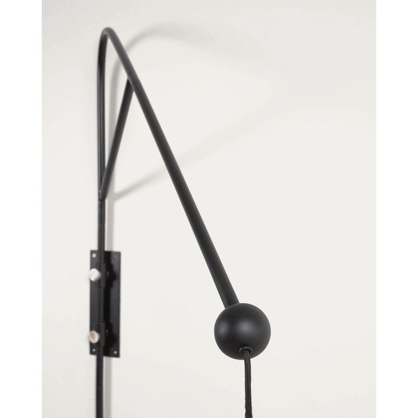 Juodos spalvos sieninė lempa ø 30 cm Eleazar – Kave Home-image-3