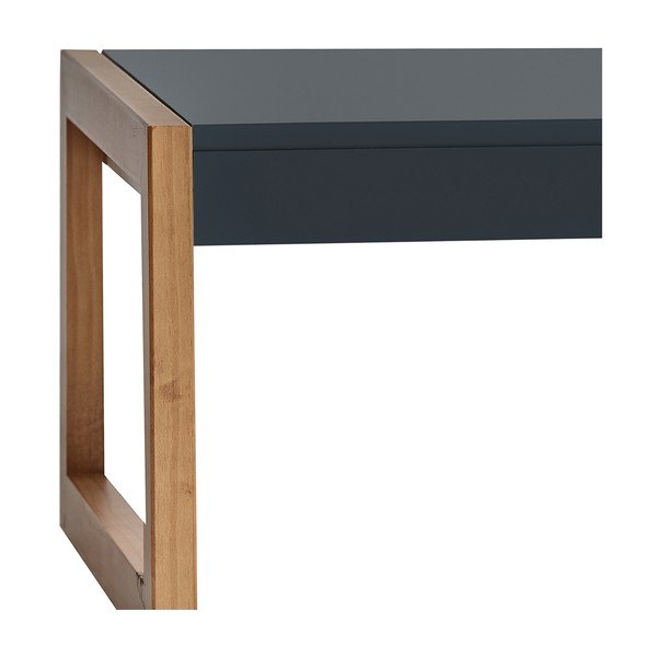 Antracito pilkos spalvos žurnalinis staliukas Marckeric Square, 120 x 35 cm-image-4