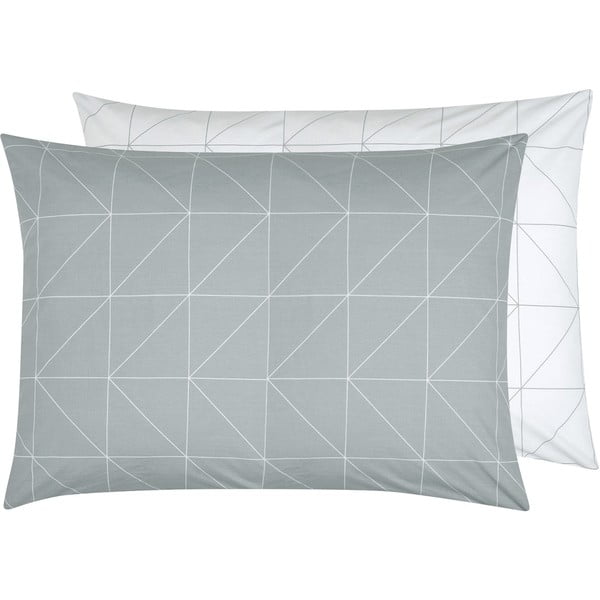 Pilkas dekoratyvinis pagalvės užvalkalas iš medvilnės by46, 50 x 70 cm