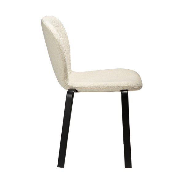 Kreminės spalvos iš audinio valgomojo kėdė Heap – DAN-FORM Denmark-image-2