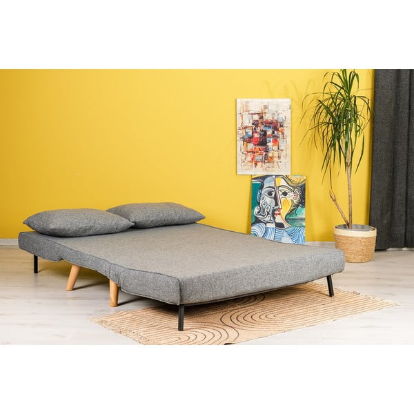 Sulankstoma sofa pilkos spalvos 120 cm Folde – Artie-image-3