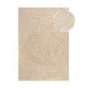Smėlio spalvos vilnonis kilimas Flair Rugs Lino Leaf, 120 x 170 cm