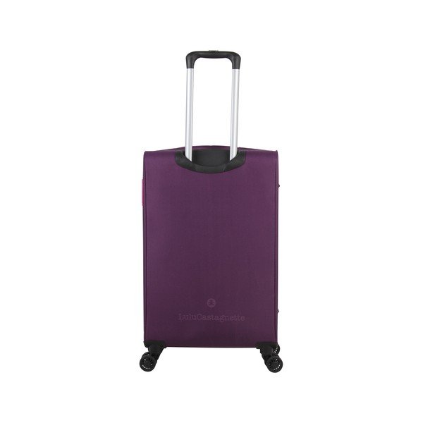 3 violetinės spalvos bagažo ant 4 ratukų rinkinys Lulucastagnette Bellatrice-image-3