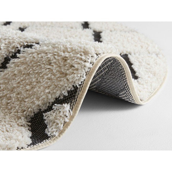 Smėlio ir juodos spalvos kilimas Mint Rugs Handira, ⌀ 160 cm-image-1