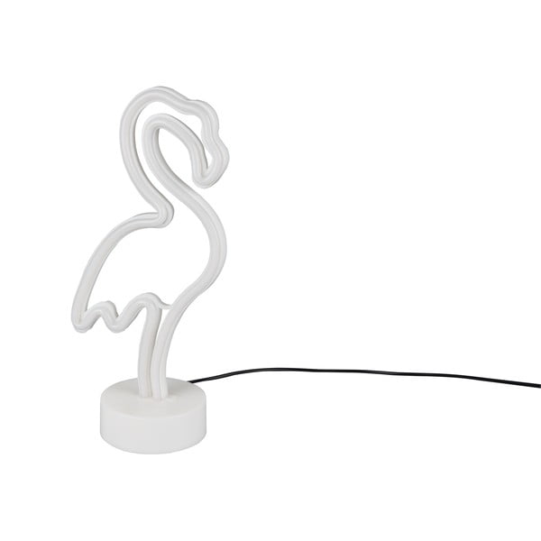 Baltas LED stalinis šviestuvas (aukštis 29 cm) Flamingo - Trio