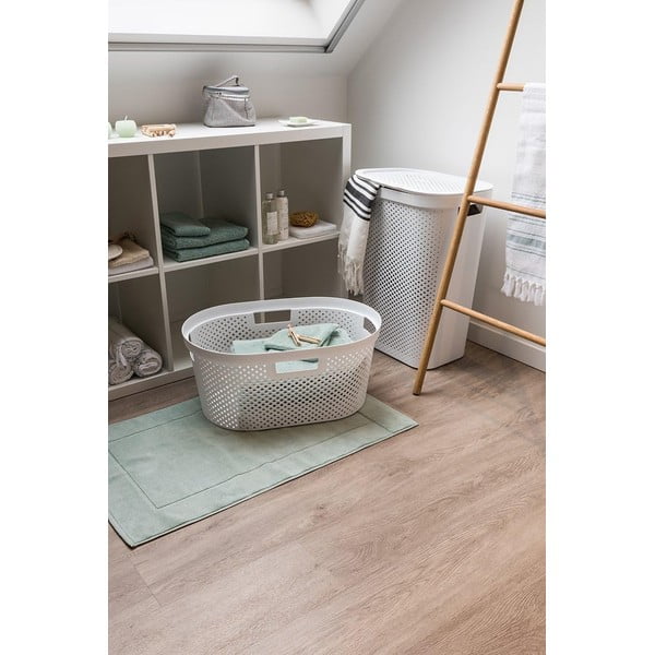 Pilkos spalvos skalbinių krepšys Curver Infinity, 40 l-image-2