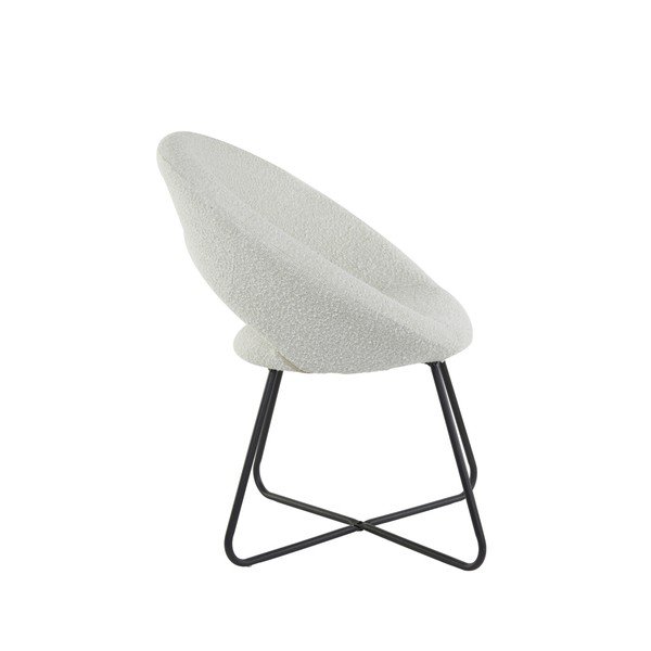 Krėslas baltos spalvos iš boucle Antony – Light & Living-image-2