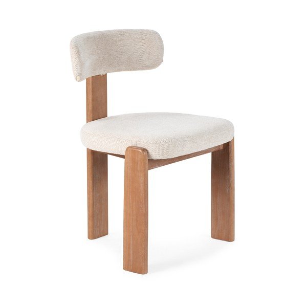 Kreminės spalvos iš audinio valgomojo kėdės 2 vnt. Nadia – MOME-image-2