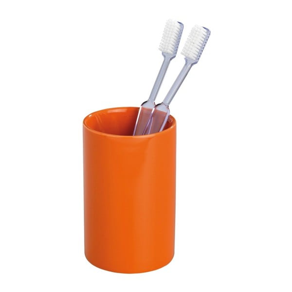 Oranžinis dantų šepetėlio puodelis "Wenko Polaris Orange