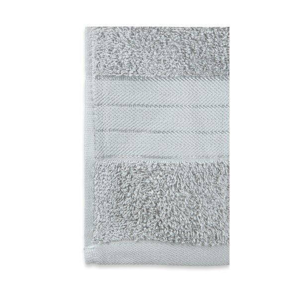 Iš frote audinio iš medvilnės rankšluosčiai šviesiai pilkos spalvos 4 vnt. 50x100 cm – Good Morning-image-2