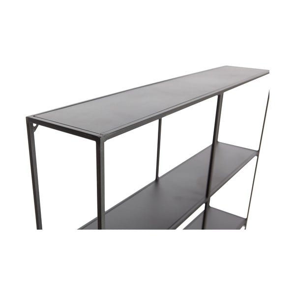 Kelių aukštų sieninė lentyna juodos spalvos iš metalo Meert – WOOOD-image-3