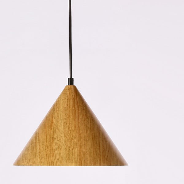 Kabantis šviestuvas rudos spalvos ø 25 cm su stiklo gaubtu Dunca – Candellux Lighting-image-1