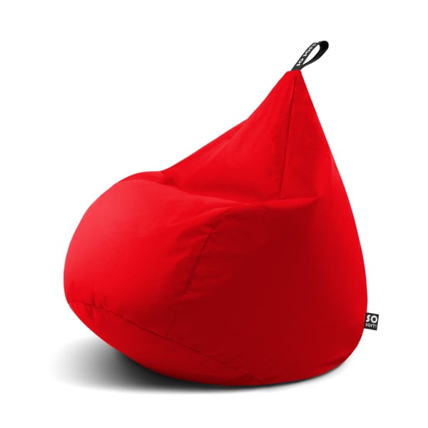 Raudonos spalvos sėdmaišis Drop L – So Soft?