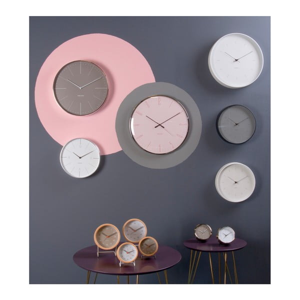 Baltas sieninis laikrodis Karlsson Butterfly, ø 27,5 cm-image-3