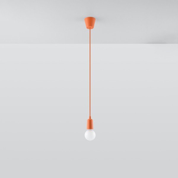 Kabantis šviestuvas oranžinės spalvos ø 5 cm Rene – Sollux-image-3