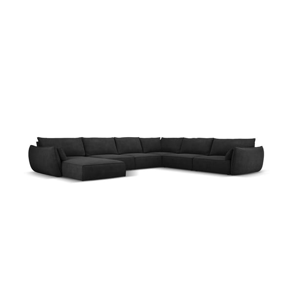 Tamsiai pilka kampinė sofa (dešinysis kampas) Vanda - Mazzini Sofas-image-2