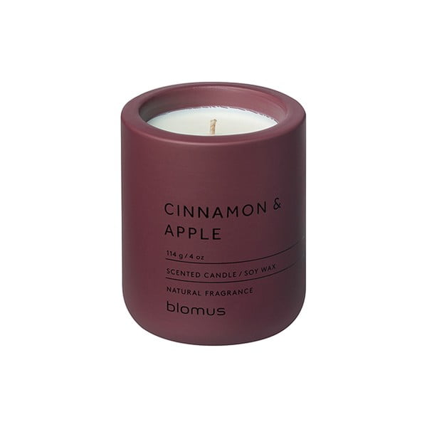 Aromatinė žvakė iš sojų vaško degimo laikas 24 h Fraga: Cinnamon & Apple – Blomus