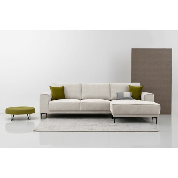 Kampinė sofa kreminės spalvos (su dešiniuoju kampu) Copenhagen – Scandic-image-1