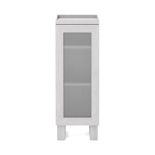 Balta ąžuolinė vonios kambario spintelė Wireworks Mezza-image-2