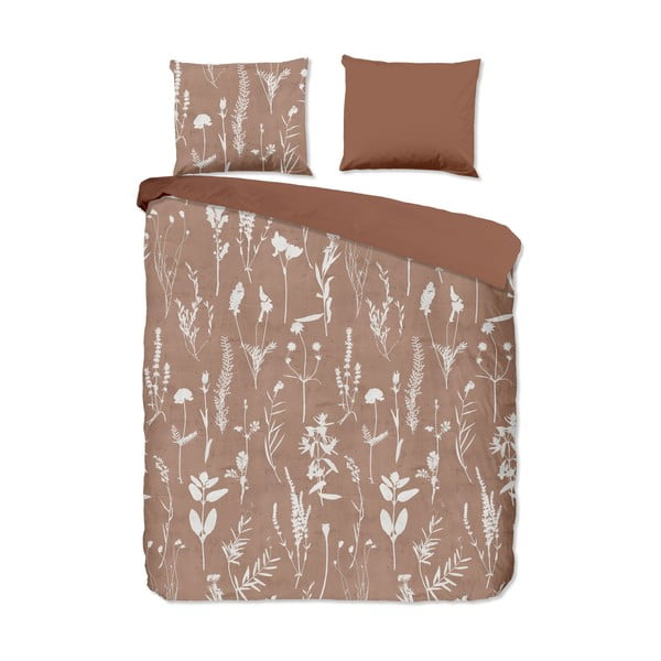 Rudos spalvos iš medvilnės viengulė/itin ilga patalynė 140x220 cm Rav – Good Morning