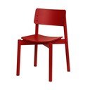 Raudonos spalvos galima dėti viena ant kitos valgomojo kėdė Wem – noo.ma