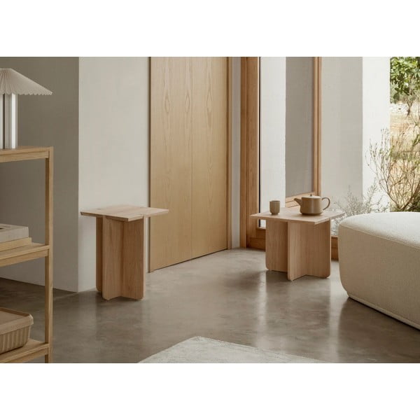 Iš ąžuolo masyvo šoninis stalas 45x45 cm Engawa – Blomus-image-4