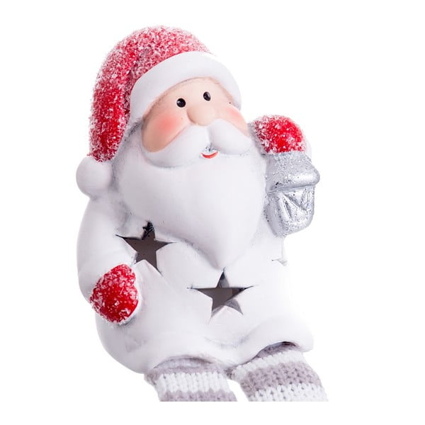 Šviečianti dekoracija raudonos spalvos/baltos spalvos su Kalėdų motyvu Santa Claus – Casa Selección-image-1