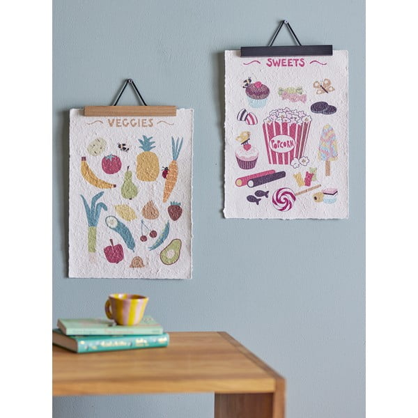 Vaikiški paveikslai 2 vnt. 26x35 cm Papio – Bloomingville Mini-image-2