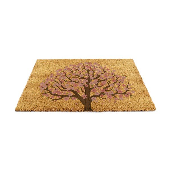 Iš kokoso pluošto grindų kilimėlis 60x90 cm Blossom Tree of Life – Artsy Doormats