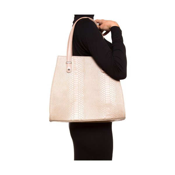 Odinė rankinė Luisa Vannini 8028, smėlio spalvos-image-1