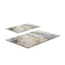 Pilkos spalvos/smėlio spalvos vonios kilimėliai 2 vnt. 60x100 cm – Foutastic