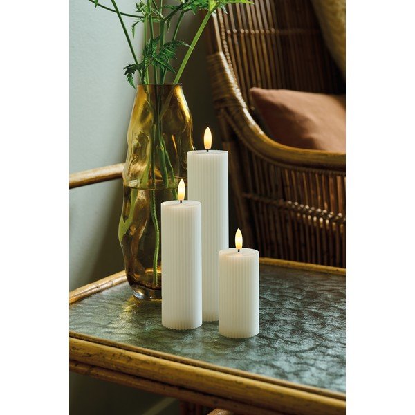 Baltos šviečiančios dekoracijos, 3 vnt. Smilla - Sirius-image-1