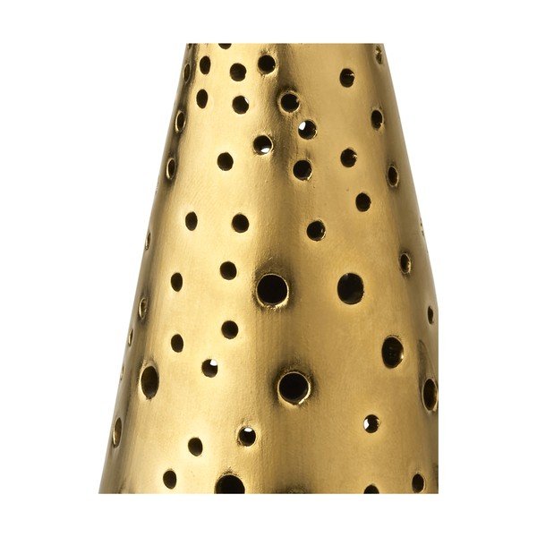 Aukso spalvos porcelianinė žvakidė Kähler Design Nobili, 25,5 cm aukščio-image-1