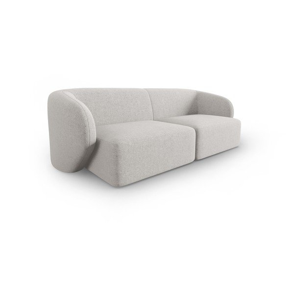 Šviesiai pilkos spalvos iš šenilinio audinio sofa 188 cm Paolo – Milo Casa-image-2