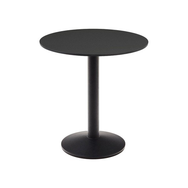 Iš metalo apvalios formos sodo valgomojo stalas 68x68 cm Esilda – Kave Home