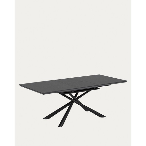 Iš keraminės plokštės prailginamas valgomojo stalas su papildomu stalviršiu 90x160 cm Theone – Kave Home-image-4