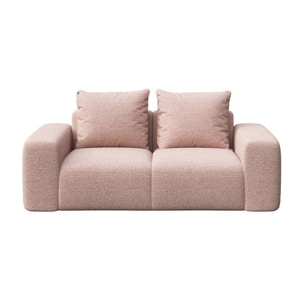 Rožinės spalvos iš boucle sofa 212 cm Monce – Rodier