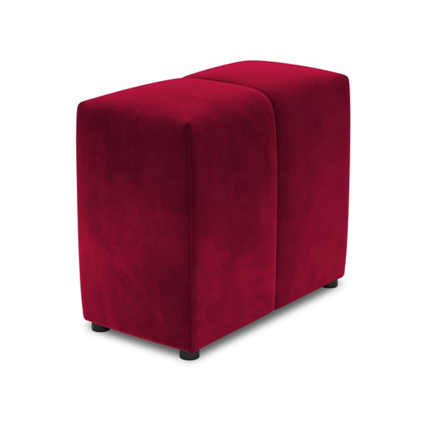 Raudonas aksominis modulinės sofos porankis Rome Velvet - Cosmopolitan Design