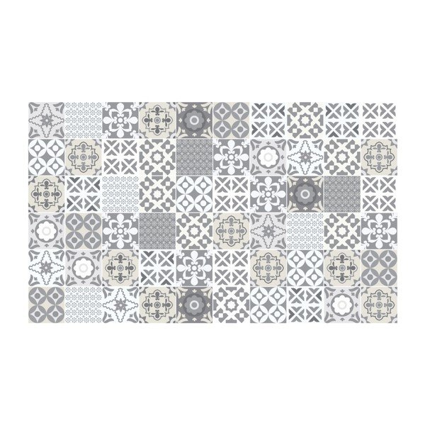 60 sieninių lipdukų rinkinys Ambiance Wall Decal Tiles Artistic Shade of Grey, 20 x 20 cm-image-2