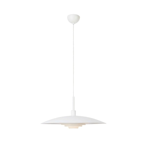 Baltos spalvos kabantis šviestuvas ø 57 cm su metaliniu gaubtu Piny – Markslöjd
