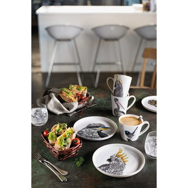 Balta porcelianinė lėkštė Maxwell & Williams Marini Ferlazzo Owl, ø 20 cm-image-1