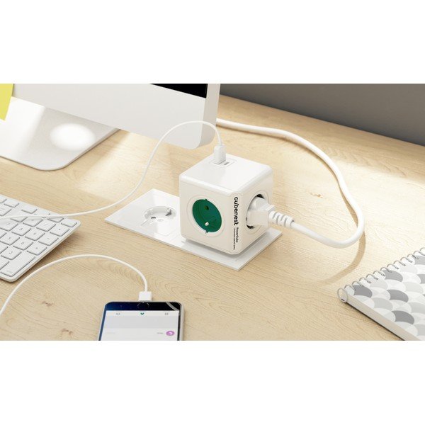 Kištukinis lizdas 12 cm PowerCube Original USB – Cubenest-image-1