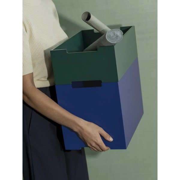 Mėlynos spalvos daiktadėžė 25x39x27 cm Kasane L – Blomus-image-1