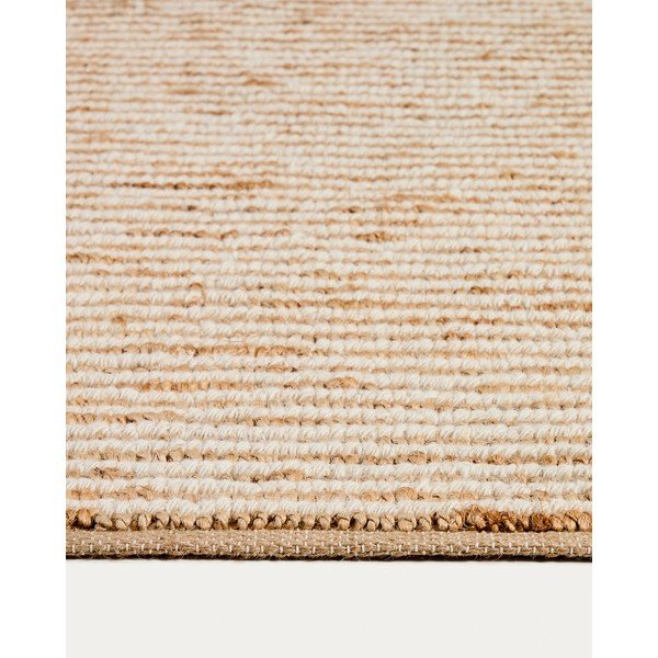 Rankų darbo natūralios spalvos iš džiuto kilimas 200x300 cm Derule – Kave Home-image-3
