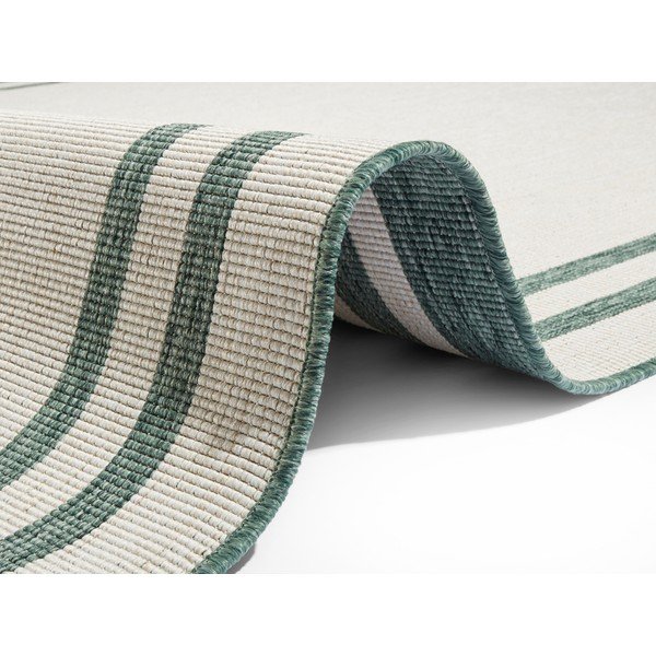 Žalios ir kreminės spalvos dvipusis lauko kilimas NORTHRUGS Manito, 120 x 170 cm-image-1