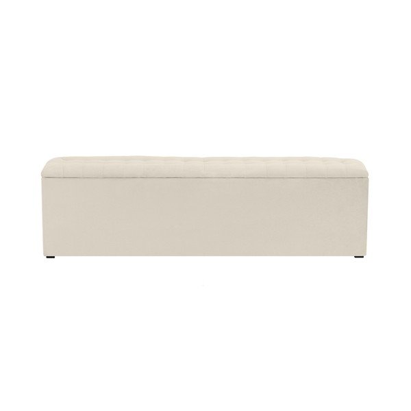 Kreminės spalvos pufas su daiktadėže "Windsor & Co Sofas Nova", 200 x 47 cm-image-1