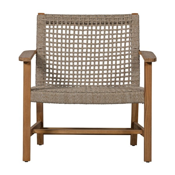 Medžio masyvo sodo krėslas smėlio spalvos/natūralios spalvos Copper – Exotan-image-3