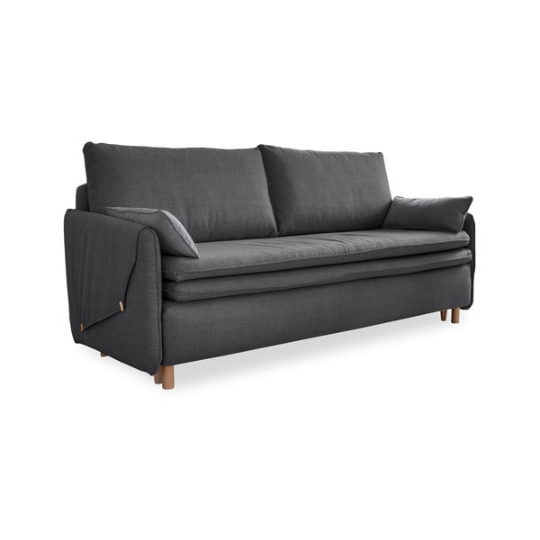 Sulankstoma sofa tamsiai pilkos spalvos 207 cm Simon – Miuform