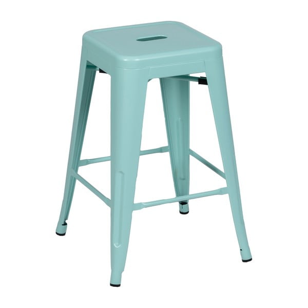 Turkio spalvos iš metalo baro kėdžių komplektas 2 vnt. (sėdynės aukštis 61 cm) – Ixia